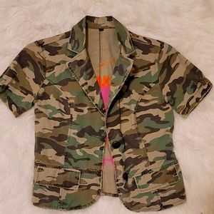 Army fatigue blazer